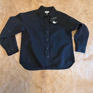rag & bone Midnight Speckled Button-Down Shirt